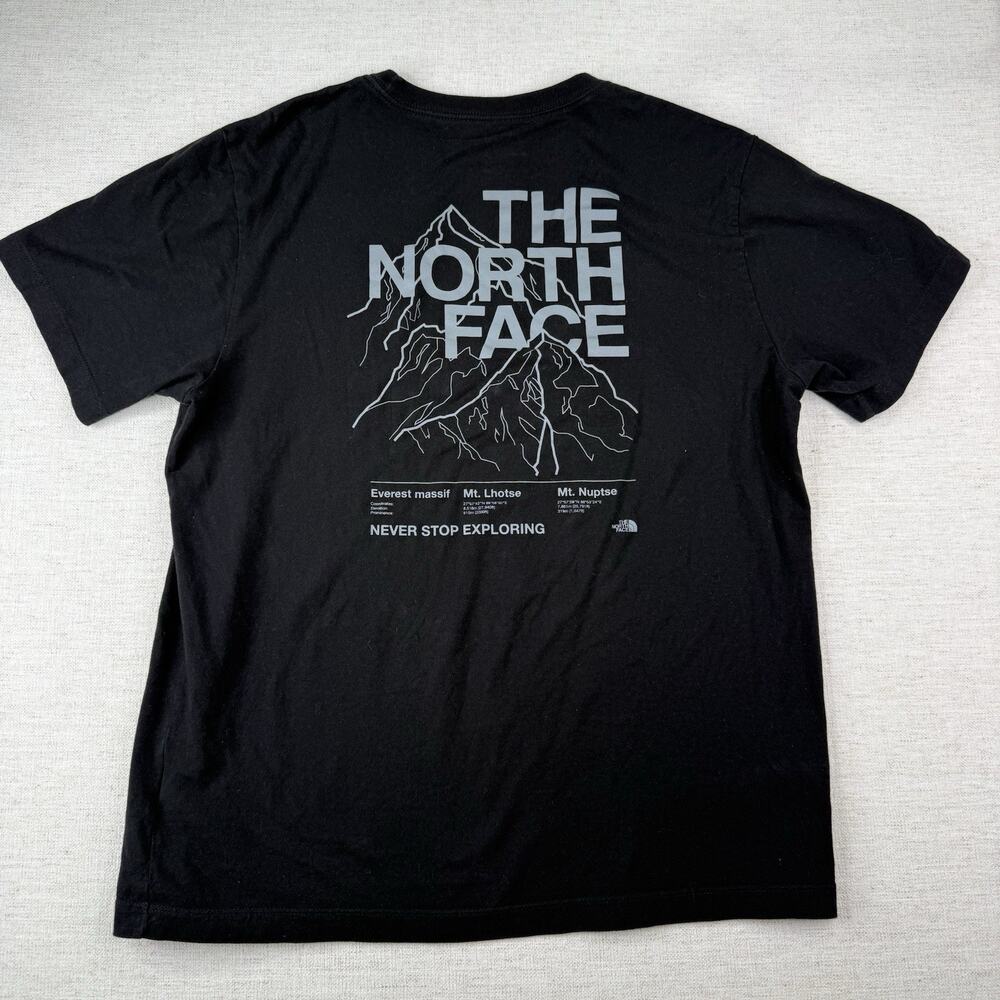 The North Face Evolution Half Dome Mountain Graphic T Shirt Men’s Size L Black